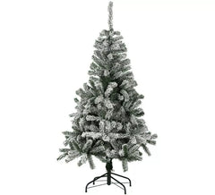 Árbol de Navidad Nevado Alaska con Pie de Metal de 150 cm