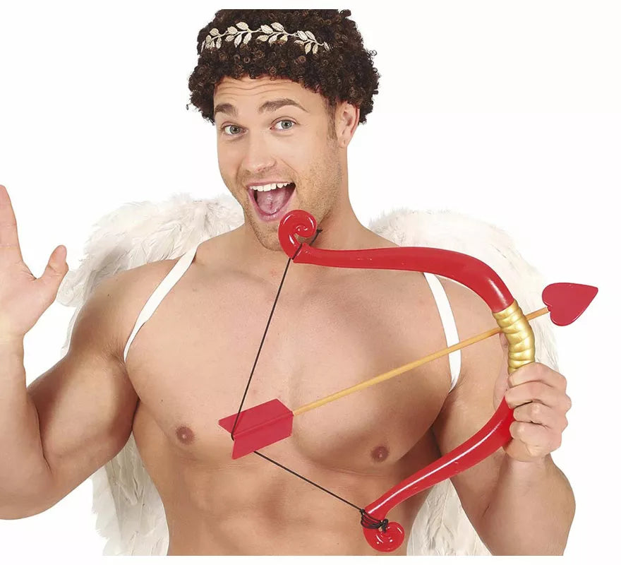 Translation missing: es.Arco Rojo de Cupido con Flecha de 58 cm
