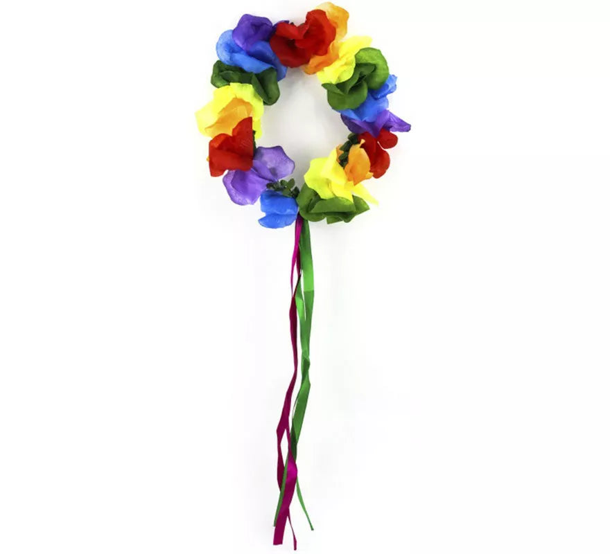 Translation missing: es.Aro de Flores Hawái con cinta