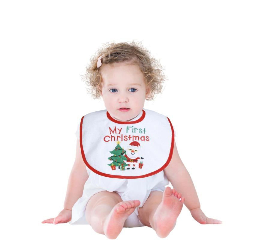 Translation missing: es.Babero de 'My First Christmas' Mi primera Navidad para bebés