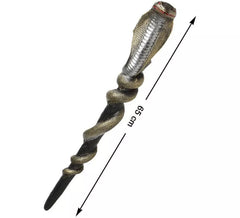 Bastone egiziano serpente dorato 65 cm