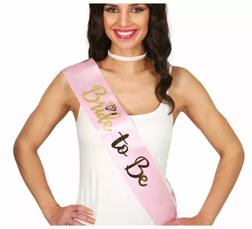 Translation missing: it.Banda Bride To Be rosa adulta