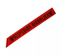 Fascia d'Addio Diabolica Rossa 80 cm