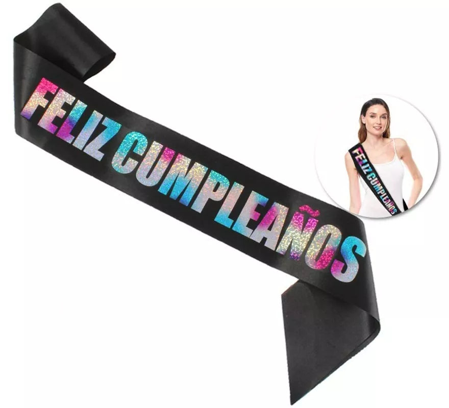 Translation missing: it.Banda Feliz Cumpleaños de 160x9,5 cm en varios colores