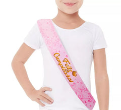 Fascia Princess Happy Birthday 160x9,5 cm