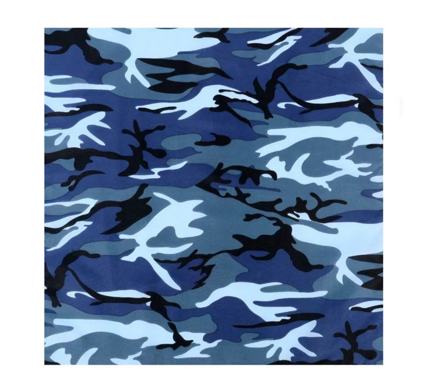 Translation missing: es.Bandana Camuflaje azul de 54x54 cm