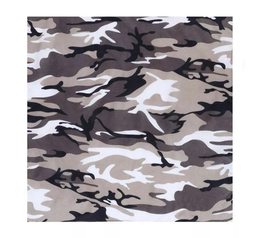 Translation missing: es.Bandana Camuflaje gris de 54x54 cm