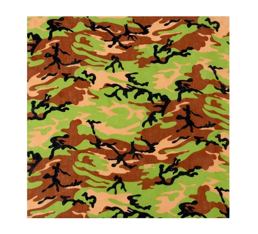 Translation missing: es.Bandana Camuflaje verde de 54x54 cm