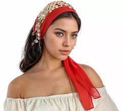 Bandana con moneta zingara