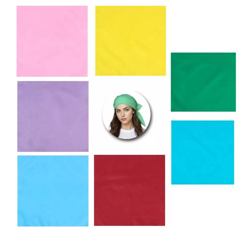 Bandana en varios colores de 54x54 cm adulto