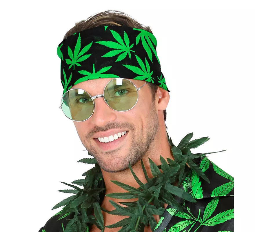 Translation missing: it.Bandana Hojas de Marihuana de 55X55 cm