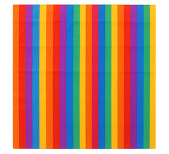 Bandana o Sciarpa Arcobaleno a righe sottili di 54x54 cm