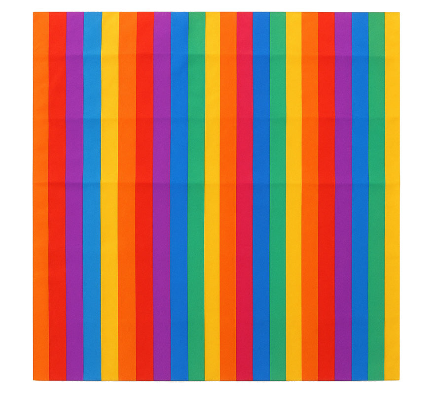 Translation missing: es.Bandana o Pañuelo Arcoíris franjas finas de 54x54 cm