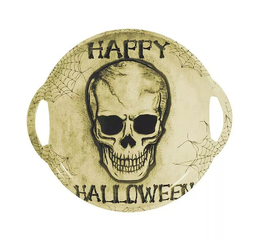 Translation missing: es."Bandeja Calavera ""Happy Halloween"" con asas de 30 cm"
