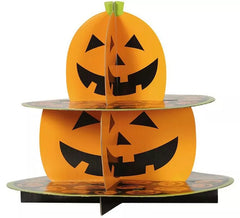 Vassoio di 2 piani zucca 25 cm