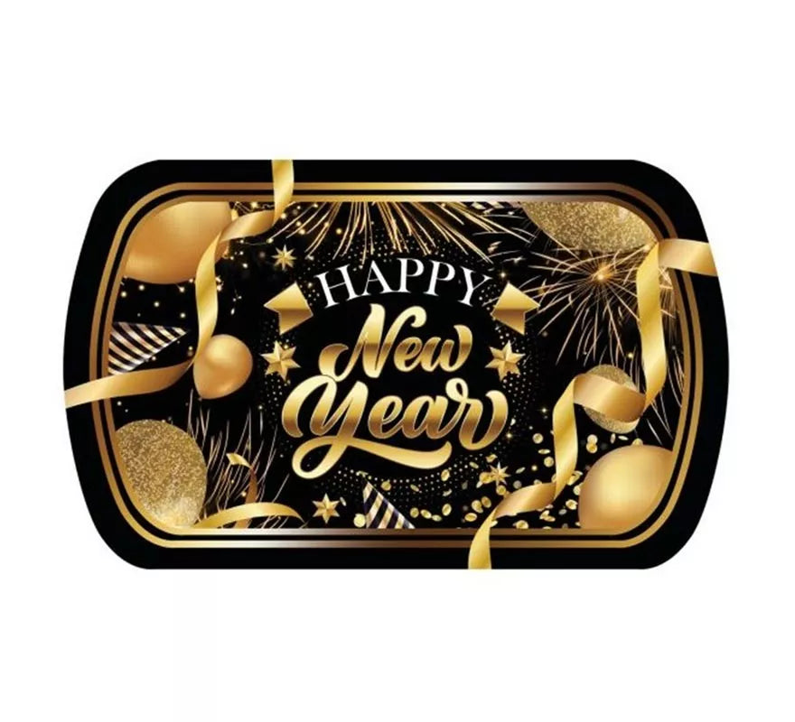 Translation missing: it.Bandeja Happy New Year de plástico de 39x24 cm