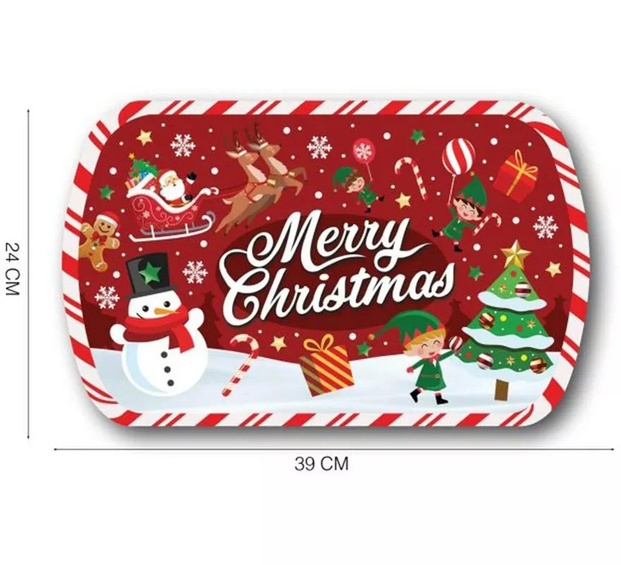 Translation missing: it.Bandeja Merry Christmas de pvc de 39x24 cm