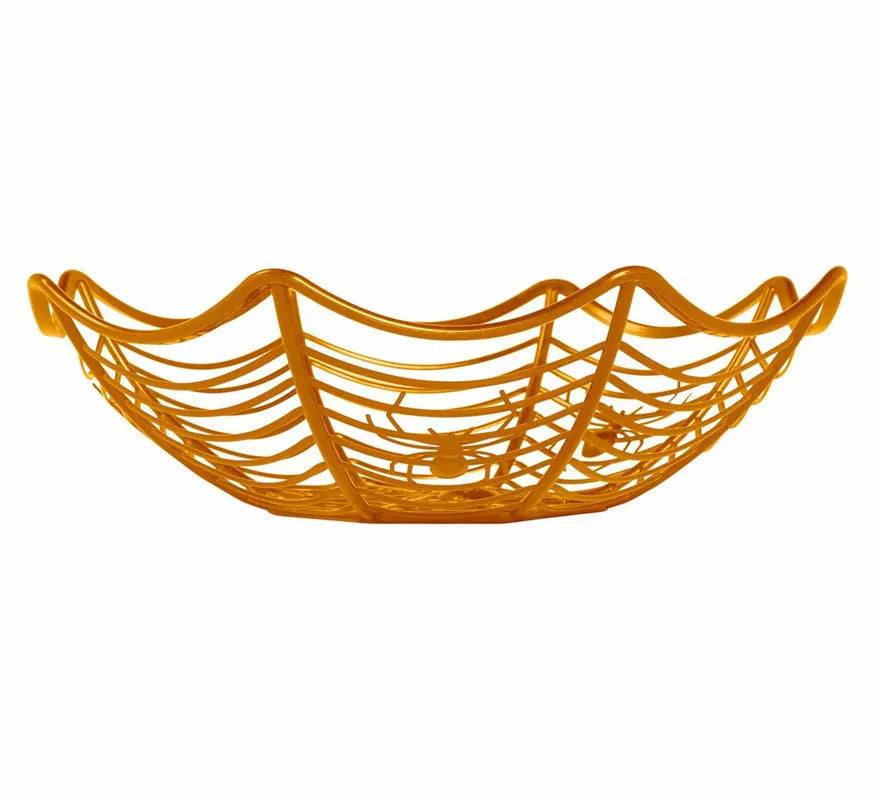 Translation missing: it.Bandeja Naranja Telaraña de Plástico de 28X8 cm