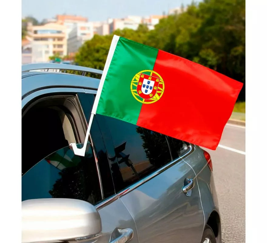 Translation missing: it.Bandera de Portugal para Coche de 30x45 cm