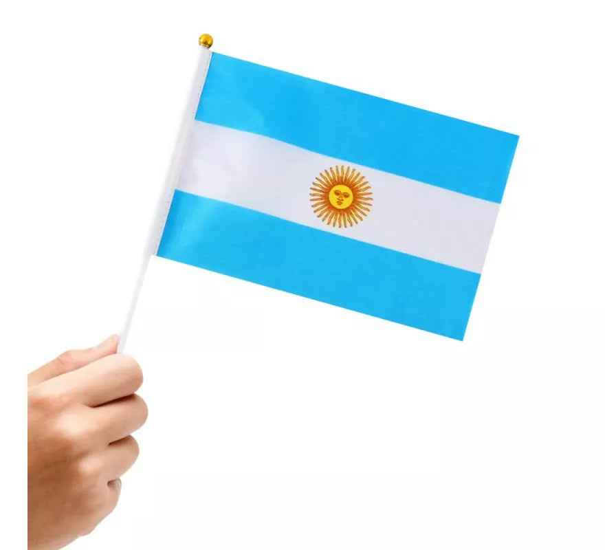 Translation missing: it.Banderín de Argentina con Mango de 20x30 cm