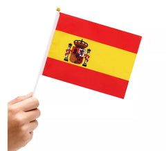 Bandiera Spagna con Manico 20x30 cm