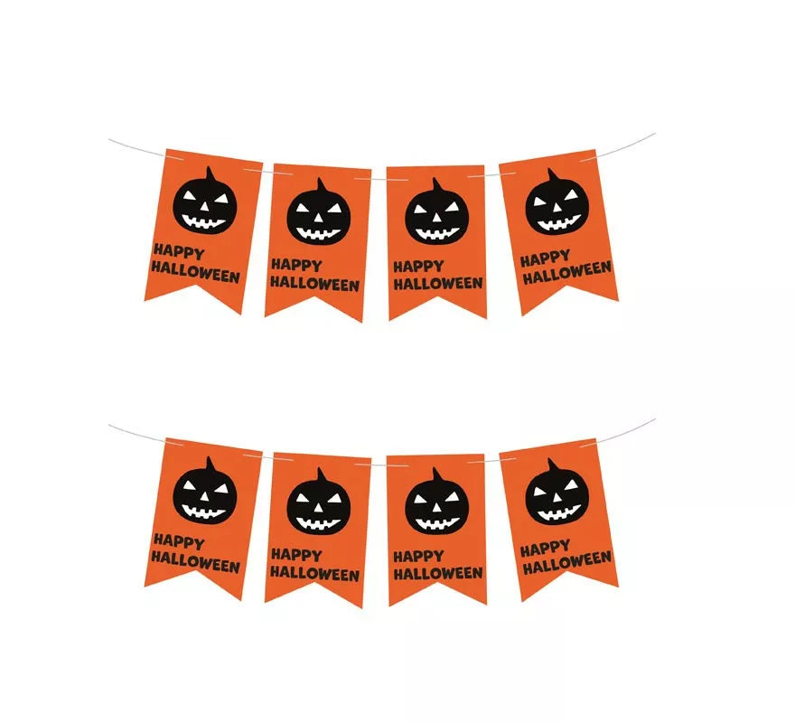 Translation missing: it.Banner de Calabaza Happy Halloween de 3 m