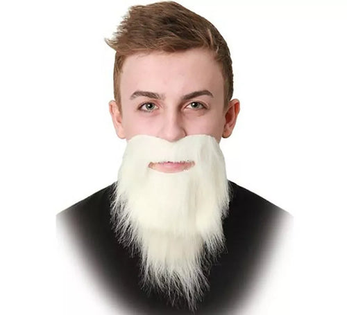 Barba Blanca Gruesa Peinada