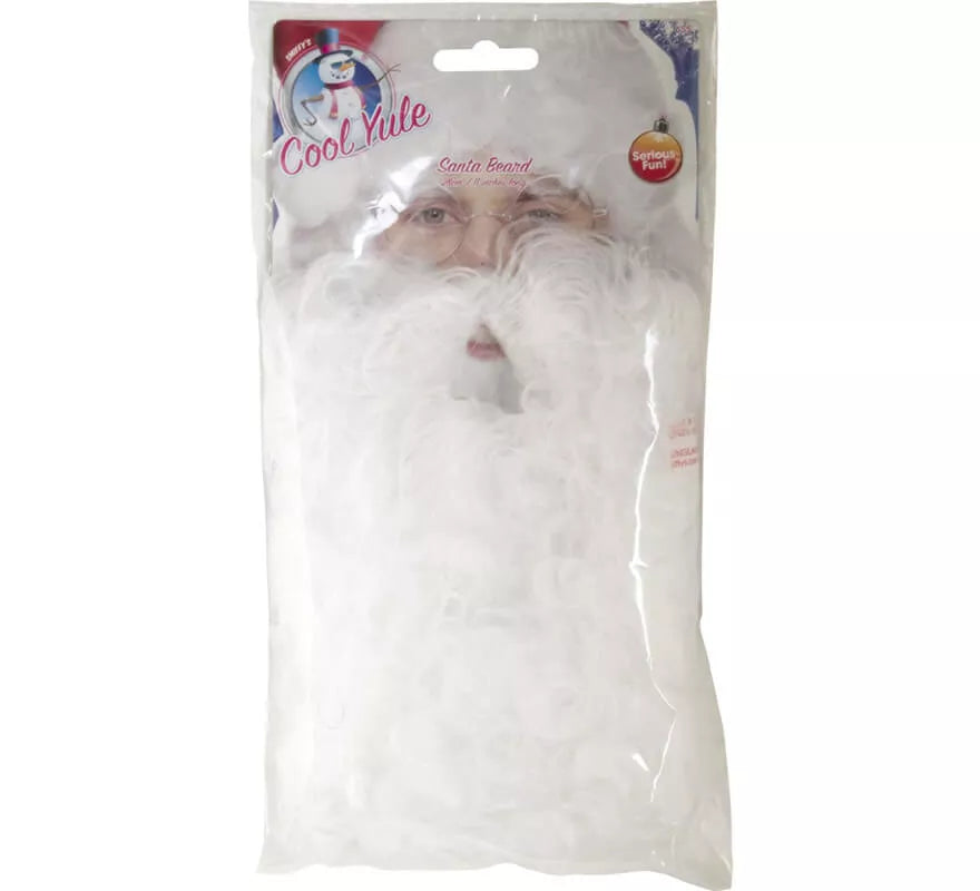 Translation missing: es.Barba de Papá Noel Blanca 28 cm