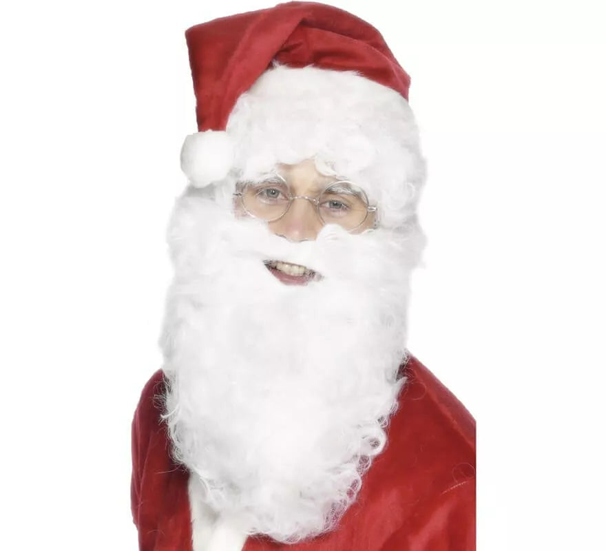 Translation missing: es.Barba de Papá Noel Blanca 28 cm
