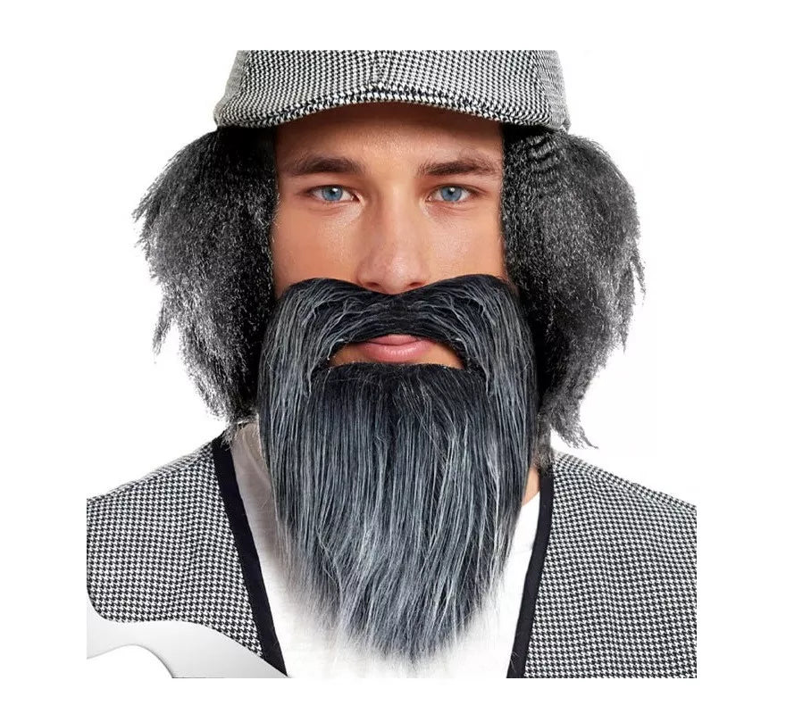 Translation missing: es.Barba desordenada gris y negro
