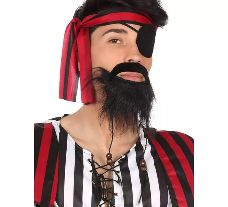 Translation missing: es.Barba negra de Pirata con borlas