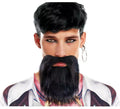 Barba negra oscura larga