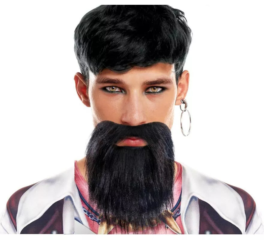 Translation missing: es.Barba negra oscura larga
