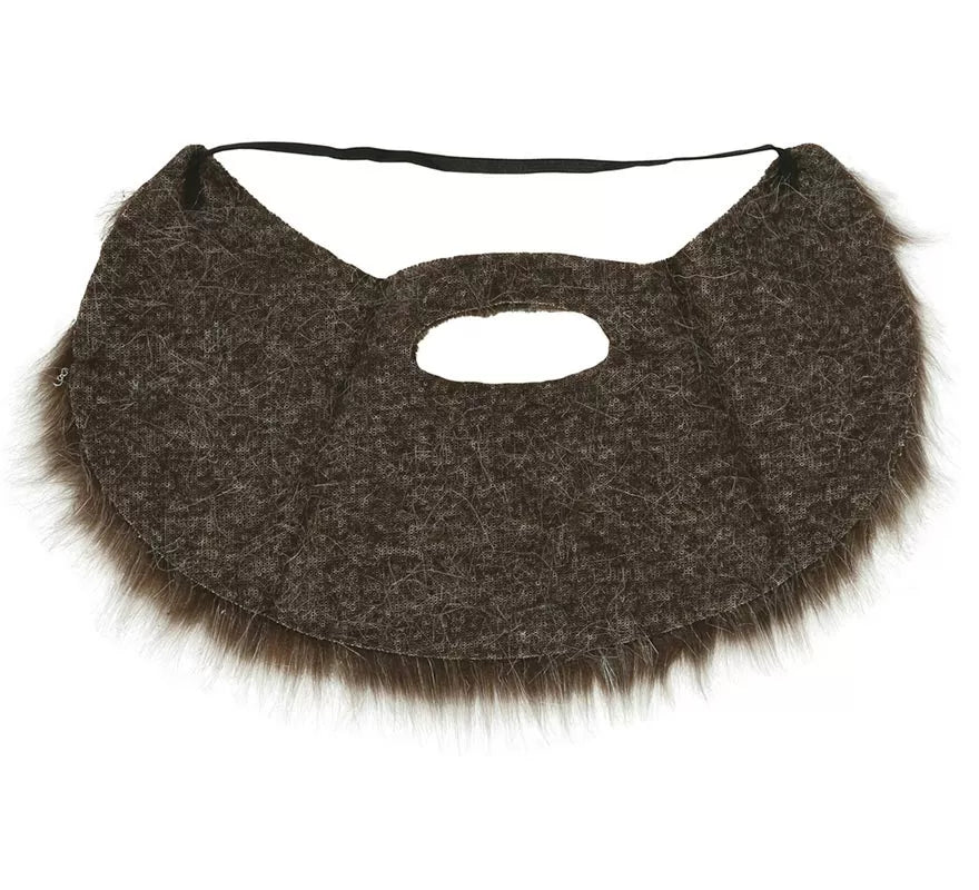 Barba y Bigote Gris con Goma Elástica