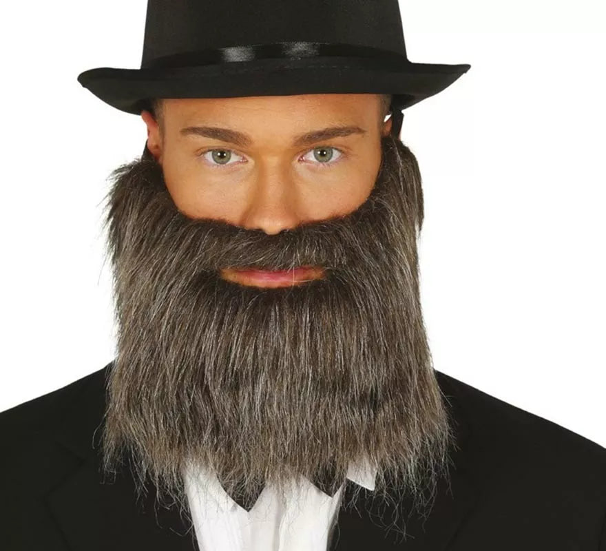 Translation missing: es.Barba y Bigote Gris con Goma Elástica