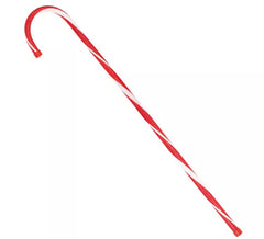 Bastoncino di zucchero natalizio in plastica da 86 cm