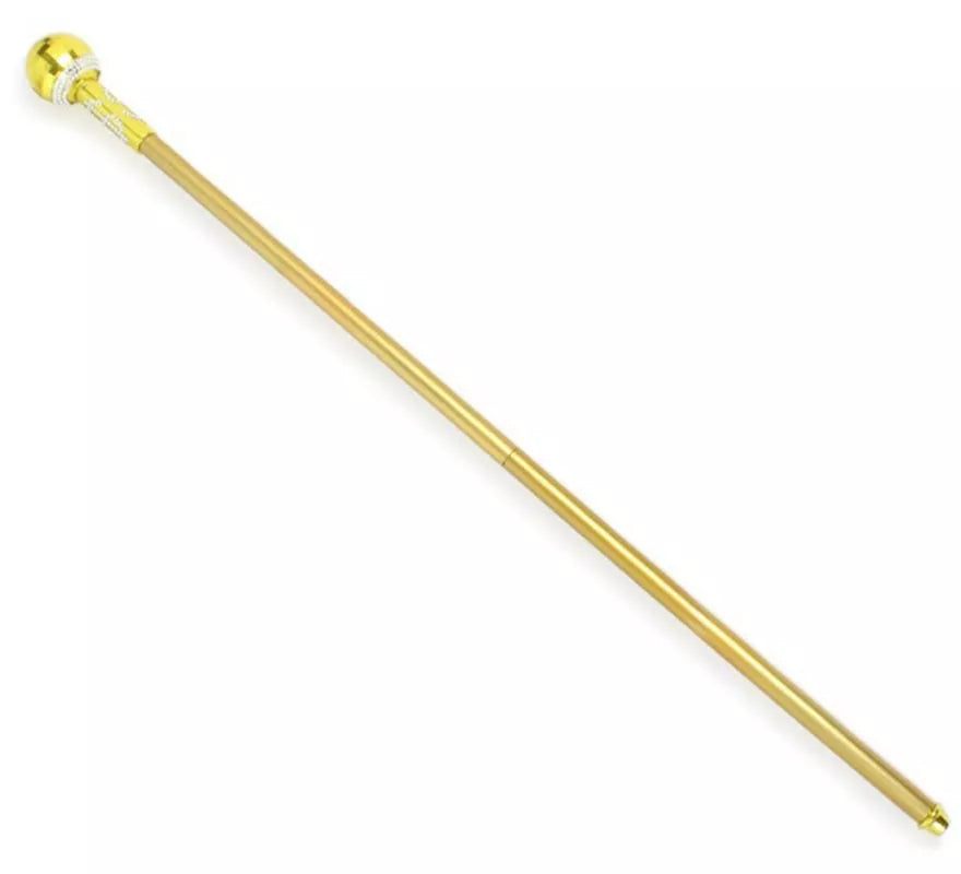 Translation missing: es.Bastón de Rey dorado con esfera de 94 cm