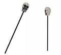Bastón negro de 1,16 mtrs con calavera de 18 cm