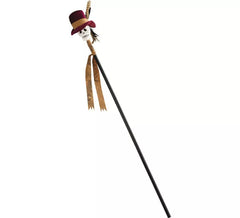 Canna voodoo nera con teschio 112 cm