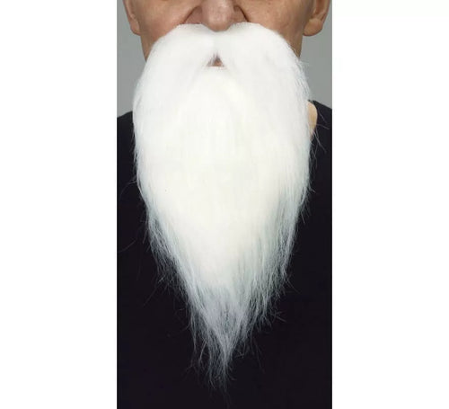 Bigote con Barba blanco