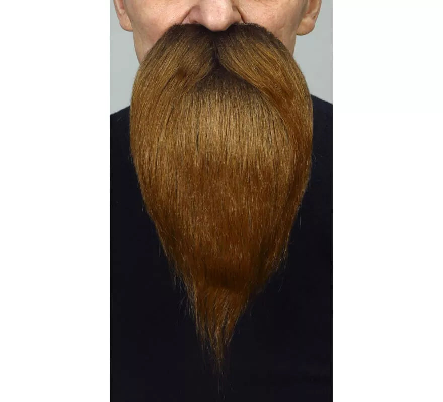Bigote con Barba castaño