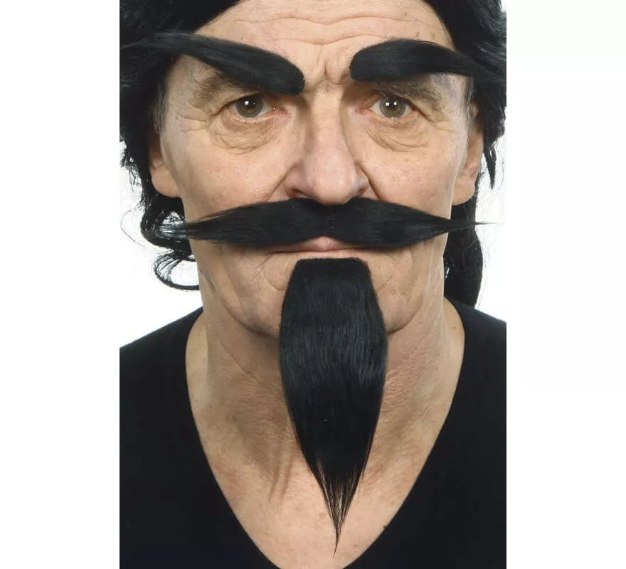 Translation missing: it.Bigote con Perilla y Cejas negro