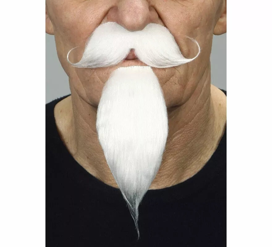 Translation missing: es.Bigote Inglés con Perilla blanco