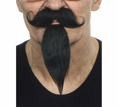 Bigote Inglés con Perilla negro