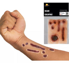 Blister con 6 cicatrici in lattice