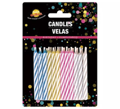 Blister di 24 candele di compleanno