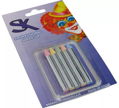 Blister di 5 barre di colori pastello di 8x75 mm