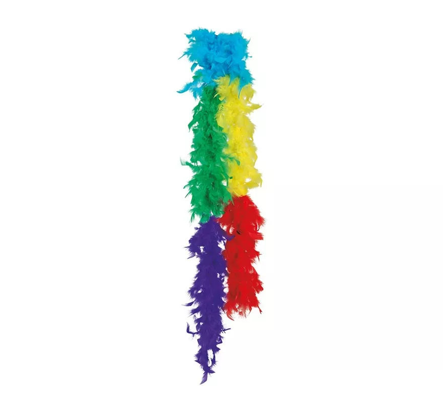 Translation missing: es.Boa de 40 gr de plumas Multicolor de 180 cm