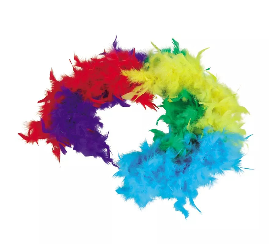 Translation missing: es.Boa de 40 gr de plumas Multicolor de 180 cm