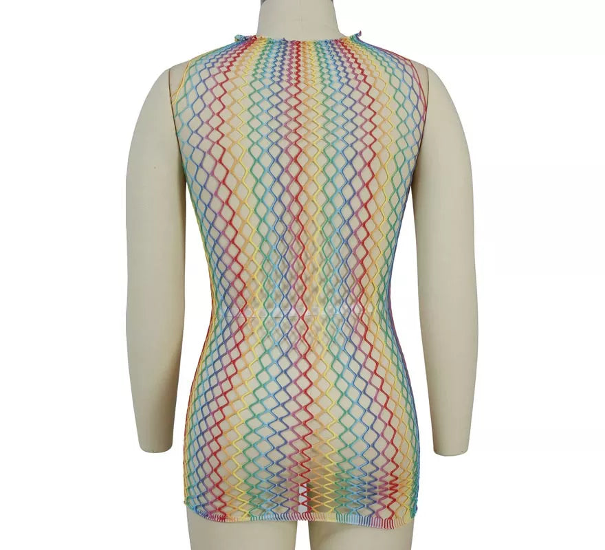 Translation missing: es.Body de Rejilla multicolor para mujer